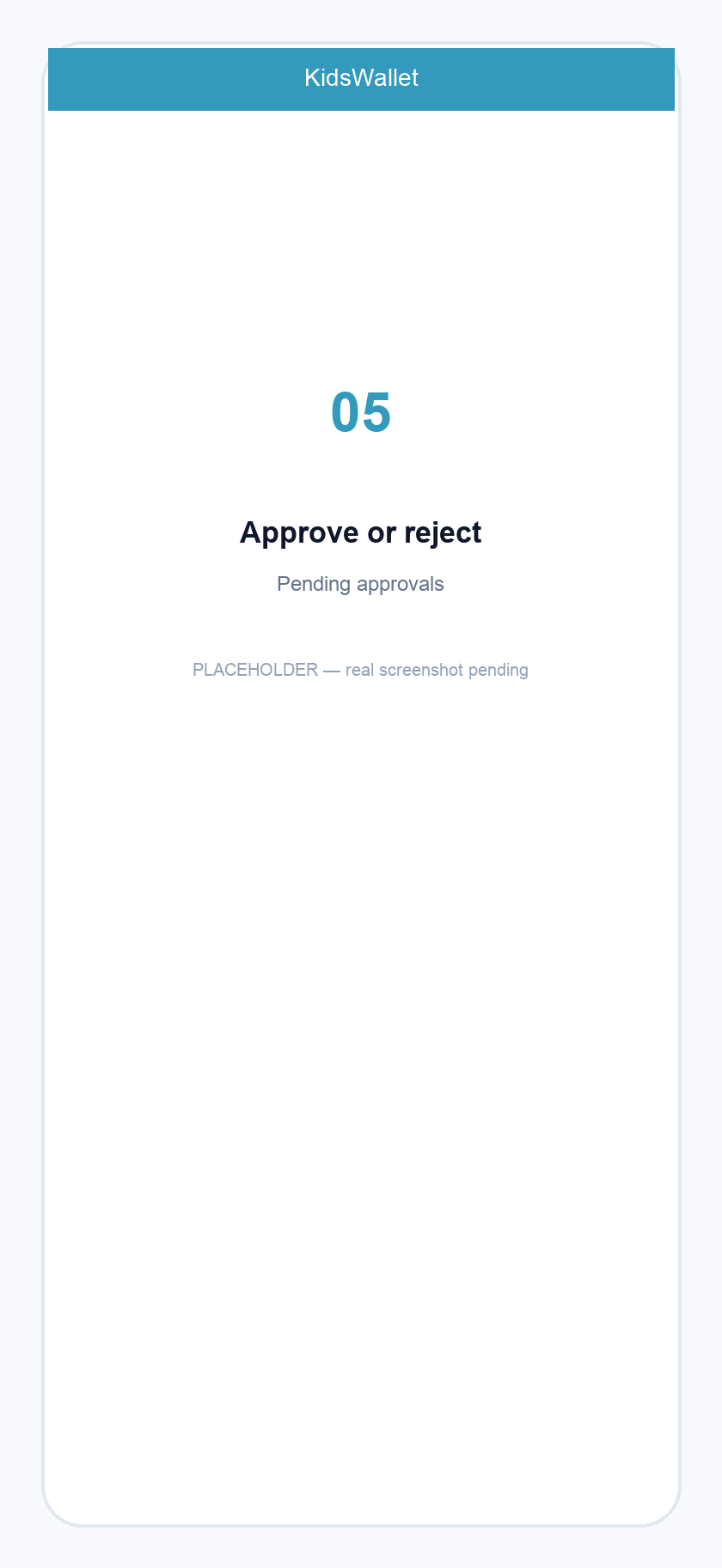 Deposit link — Approve or reject
