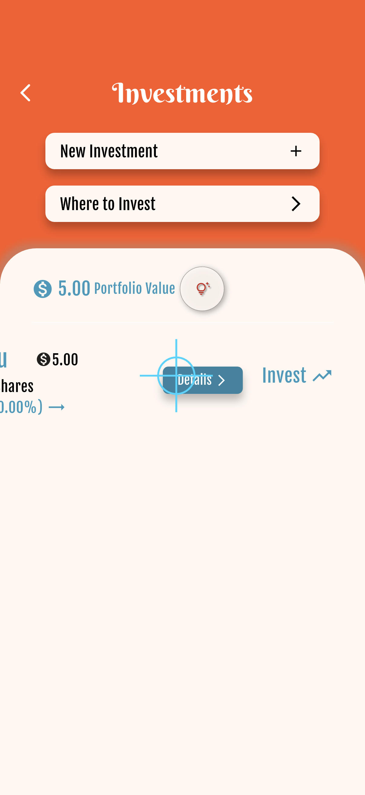 Investments — Sell / invest swipe (2)