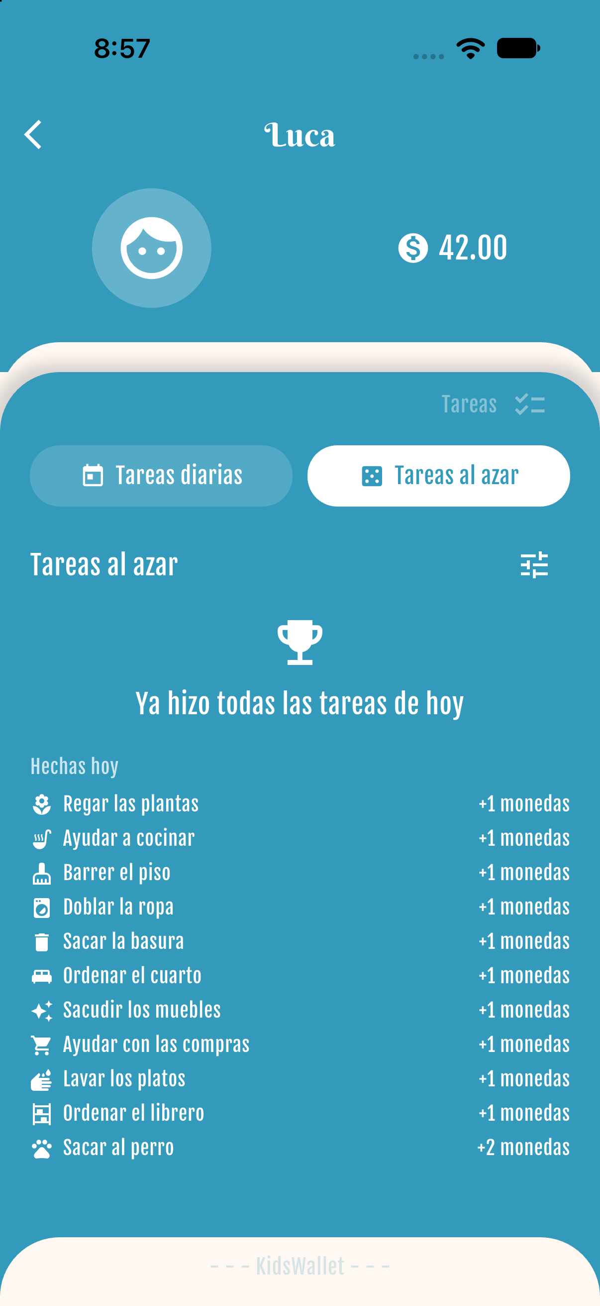 Tasks — In the wallet (2)
